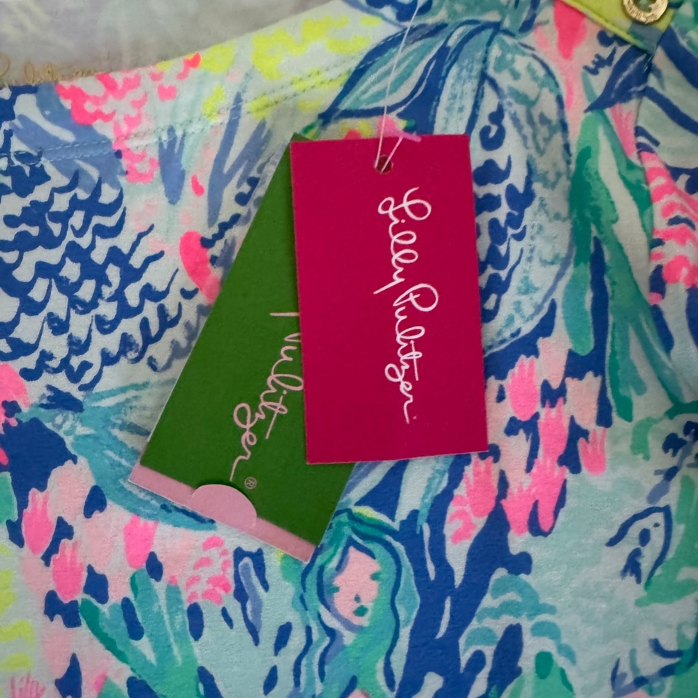 NWT Lilly Pulitzer UPF 50+ Sophie Mermaid Cove Dress - Picture 7 of 10